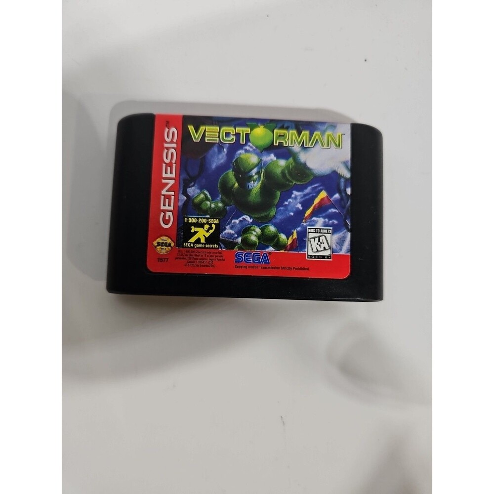 Vectorman (Sega Genesis, 1995) Authentic Tested Working Fast Ship